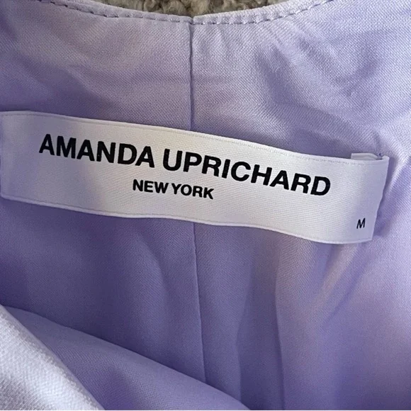AMANDA UPRICHARD Marbella Maxi Dress in Lavender Purple Low Back Size M - Picture 8 of 11